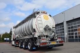 Tanktrailer voor zowel ADR-  als niet ADR-vervoer 