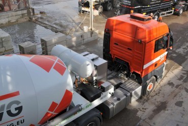 Elektrische betonmixer opleggers voor AVG Bouwstoffen