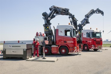 Scania's met Palfinger autolaadkranen voor Wagenborg Nedlift