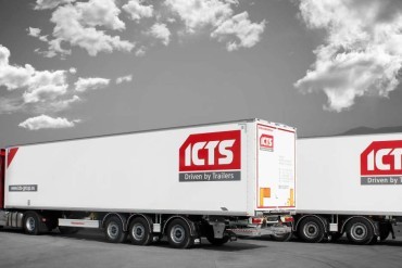 Twintig Kässbohrer dry box trailers voor ICTS