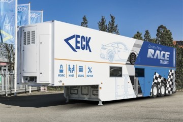 Nieuwe motorsport-trailer van Van Eck