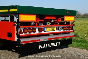 Uitschuifbare VTR trailer voor G. Vlastuin Transport 
