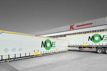 Kässbohrer wissellaadbakken voor coilvervoer voor Move International
