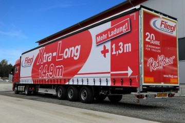 Fliegl showt een trailer van 15,03 meter