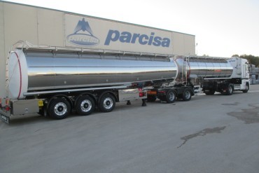 Parcisa ontwikkelt B-Double voor vloeistofvervoer