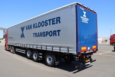 Gestuurde Krone Tautliner voor Van Klooster Transport 